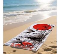 Telo Mare Grande Bianco Telo Mare Bambina Asciuga in un Lampo Telomare Anti-Sabbia Beach Towel Assorbente Ideale per Spiaggia Subacquea Surf Attività Avanzato Dimensioni 90x160cm Stile Cinese bz-233