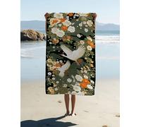 Telo Mare Grande Bird, Telo Mare Microfibra Paesaggio Leggero e ad Asciugatura Rapida Asciugamano Palestra Microfibra E Resistente Alla Sabbia per Piscina, Campeggio, Viaggio, Regalo 200x100 cm MR8-48