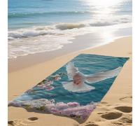 Telo Mare Grande Colore Telo Mare Bambina Asciuga in un Lampo Telomare Anti-Sabbia Beach Towel Assorbente Ideale per Spiaggia Subacquea Surf Attività Avanzato Dimensioni 100x200cm Animale bz-287