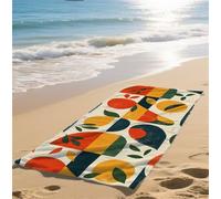Telo Mare Grande Colore Telo Mare Bambina Asciuga in un Lampo Telomare Anti-Sabbia Beach Towel Assorbente Ideale per Spiaggia Subacquea Surf Attività Avanzato Dimensioni 75x150cm Astratto bz-245