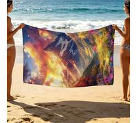 Telo Mare Grande Montagna, Telo Mare 100 x 200 Asciugatura Rapida Resistente alla Sabbia Leggero per Spiaggia Estiva Outdoor Vacation, Sognando Beach Towel 100x200cm come Asciugamano da Bagno SLJT2316
