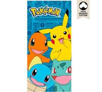 Telo mare in cotone Educa Borras Pokémon Multicolore 140x70 cm