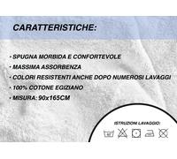 Telo Mare In Cotone Jacquard In Spugna Disegno Sun&Surf