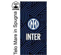 Telo Mare INTER Ufficiale piscina spugna 100% Cotone cinigliato 70x140 cm