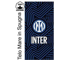 Telo Mare INTER Ufficiale piscina spugna 100% Cotone cinigliato 70x140 cm