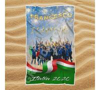 Telo Mare Italia con Nome Personalizzato Campioni D'Europa europei euro 2020