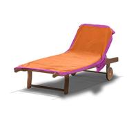 Telo Mare Lettino In Microfibra Con Cuscino E Tasche Laterali Mod Comodo