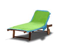 Telo mare lettino spiaggia con elastici tasche e cuscino gonfiabile microfibra