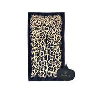 Telo Mare Masai Mara Animalier Spugna 100% Cotone Asciugamano Spiaggia - Beach Towel (Nero)