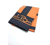 Telo Mare Microfibra 90 x 170 cm Coprilettino Spiaggia Piscina Asciugamani Sedia Sdraio Renato Balestra (Arancio/Nero)