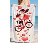 Telo Mare Microfibra Asciugamano Mare Asciuga Veloce Leggero Resistente Asciugamano Spiaggia Beige per Spiaggia Piscina Camping Viaggi Tessuto in Microfibra Telomare Coppia Dimensioni 90x160cm bz-852