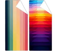 Telo Mare Microfibra Grande 60x120cm 2 Pezzi Asciugamano Palestra Colorato Telo Mare Antisabbia Grande Uomo Donna Spiaggia Accessori per Palestra Viaggi Spiaggia Sauna Yoga Travel Regali Sogno OC-934