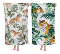 Telo Mare Microfibra Grande 60x120cm Telo Mare Bambina Tigre Stuoia Spiaggia, Asciugamano Palestra Asciugatura Rapida Assorbente, Beach Towel Antisabbia Leggero per Viaggi Campeggio Palestra M-601