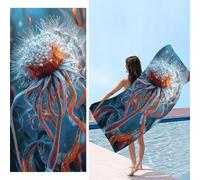 Telo Mare Microfibradi xxl 220 x 100 cm, Asciugamani Grande Microfibra e Resistente Alla Sabbia, Telo Palestra Leggero e ad Asciugatura Rapida Adattoper Spiaggia, Viaggi, La principessa di petali s893