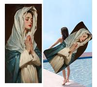 Telo Mare Microfibradi xxl 70 x 140 cm, Asciugamani Grande Microfibra e Resistente Alla Sabbia, Telo Palestra Leggero e ad Asciugatura Rapida Adattoper Spiaggia, Viaggi, Sauna, Madre della donna s-974