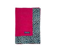 Telo Mare Okoa Bordo Animalier Spugna Velour 80% Cotone 20% Poliestere Asciugamano da Spiaggia (Azzurro)