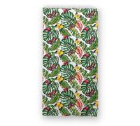 Telo Mare piscina Fouta Bali fiorato con frange in cotone asciugamano 90x190 cm