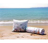 Telo Mare+Pochet MicroSpugna 170x90 Asciugamano Mare MicroSpugna Antisabbia Leggero Compatto Asciugatura Rapida Uomo Donna Bambino Ideale per Spiaggia Piscina Viaggio NT7508 PONZA (ocean)