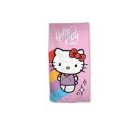 Aymax Asciugamano da spiaggia per bambini, 70 x 140 cm, in microfibra (Hello Kitty)