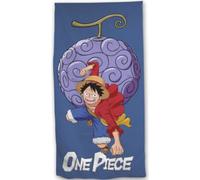 aymax Asciugamano da piazza One Piece Luffy Blu 70x140cm 100% Poliestere