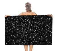 Telo mare realistico irregolare nevicata casuale fiocco di neve asciugamano da spiaggia in microfibra senza sabbia grandi asciugamani da doccia multiuso assorbente per bagno piscina 130 x 80 cm