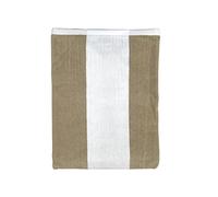 Telo Mare Rigato 90x165cm Telo in Spugna 100% Cotone Asciugamano Spiaggia Beach Towel (Blu - Bianco)