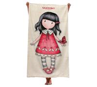 Telo Mare Santoro Vestito Rosso Asciugamano Cotone Spiaggia Mare