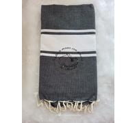 Telo mare spiaggia fouta frange 100% cotone cm 100x200 personalizzato con nome