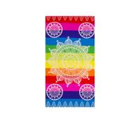 Telo Mare Spiaggia Grande 100x180 cm Spugna Maui Dehli Multicolore D10