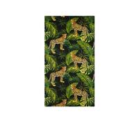 Telo Mare Spiaggia Grande 100x180 cm Spugna Maui Leopardi Tropical D19