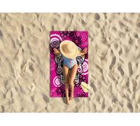 Telo Mare Spiaggia Grande 100x180 cm Spugna Maui Teschio D27