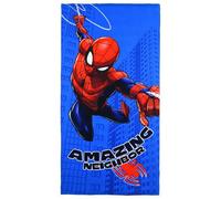 Telo mare Spiderman Marvel in microfibra di poliestere asciugamano per bambini 240 gsm dimensione 70 x 140 cm spiaggia piscina