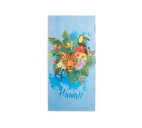 Telo Mare Stampato In Spugna Per Spiaggia Fantasia New Tropical Hawaii