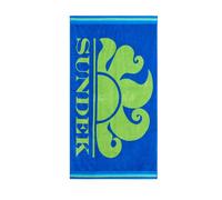 Sundek Telo mare Sponge Logo Over Sky 02 Blu/Verde Unisex Taglia unica