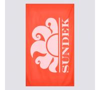 Telo Mare Sundek In Microfibra Con Maxi Logo