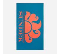 Telo Mare Sundek In Microfibra Con Maxi Logo