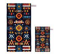 Telo Mare XXL 75x150cm/35x70cm, 2 Set Telo Mare Microfibra India Asciugamano Palestra Uomo, Antisabbia, Leggero, Asciugatura Rapida, Teli da Spiaggia Grandi Accessori per Camping Natation Yoga J-20