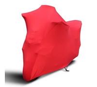 Telo Moto Coprimoto universale, elasticizzato, antipolvere, resistente al sole, for interni ed esterni, anti-UV, antigraffio, in poliestere for bici(Red,XXL)