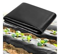 Telo nero in polietilene resistente, copertura in plastica impermeabile extra spessa, membrana per orticoltura da giardino per giardinaggio, isolamento di edifici e protezione dalle macerie, telo
