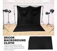 Telo nero per sfondo fotografico, confezione da 1, per uso domestico e con gli amici.