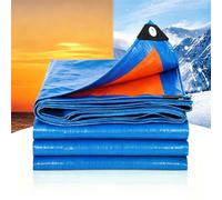 Telo Occhiellato con Occhielli 320x650cm Blu | Telo Telone Occhiellato Leggero Impermeabile, Occhielli In Alluminio, Resistente Agli Per Camper Campeggio Piscina