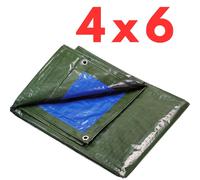 Telo occhiellato copritutto impermeabile per coperture 3x2 3x4 4x4 4x6 in PE PVC
