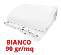 Telo occhiellato impermeabile 4x4 Telone copritutto pesante bianco trasparente