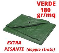 Telo occhiellato impermeabile 5x6 Telone copritutto pesante bianco trasparente