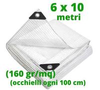 Telo occhiellato impermeabile telone trasparente pesante retinato in PE teli pvc