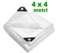 Telo occhiellato impermeabile telone trasparente pesante retinato in pvc 3x4