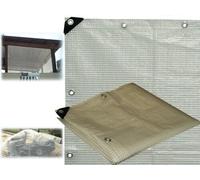 Telo Pvc occhiellato multiuso copertura esterni colore bianco 3x4 mt