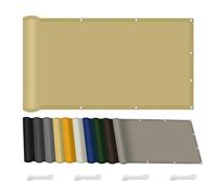 Telo Ombra Oscurante 150 x 290 cm Idrorepellente e Antivento Tenda a Vela Parasole con Funi di Tensione per Pergola Piante da Patio Serra Pollaio, Color Crema