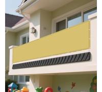 Telo Ombreggiante 1.3 x 7 m Anti UV 98% Parasole Impermeabile Rete Termica Protezione Anti Raggi UV e Impermeabile per Giardino, Esterno, Balcone, Campeggio, Color Crema