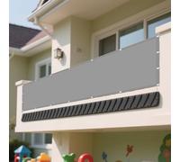 Telo Ombreggiante 1 x 2 m Anti UV 98% Parasole Impermeabile Rete Termica Protezione Anti Raggi UV e Impermeabile per Giardino, Esterno, Balcone, Campeggio, Grigio Chiaro